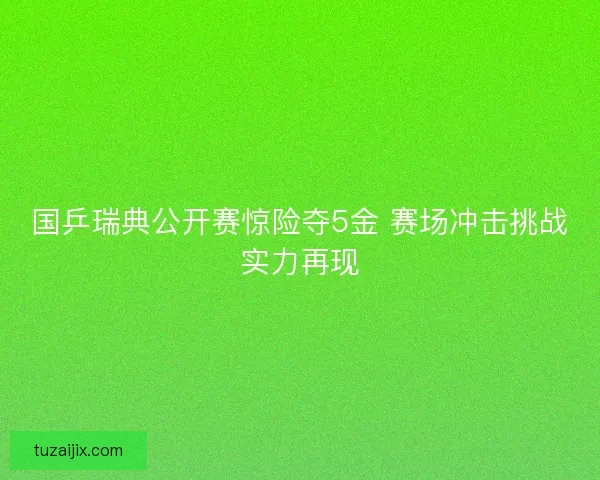 国乒瑞典公开赛惊险夺5金 赛场冲击挑战实力再现